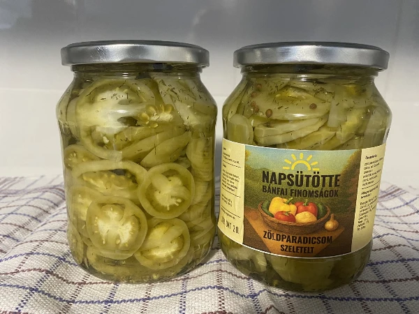 Zöld paradicsom - Szeletelt