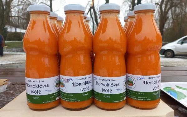 25% Homoktövis friss ivólé, mézzel