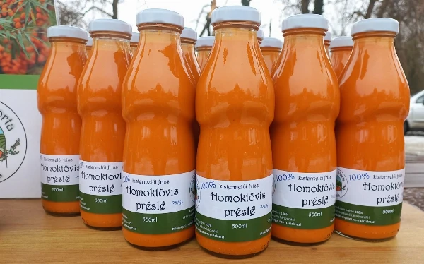 100% Homoktövis friss natúr préslé