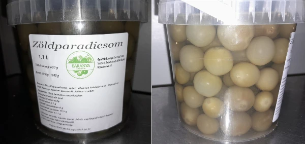 Savanyított zöldparadicsom