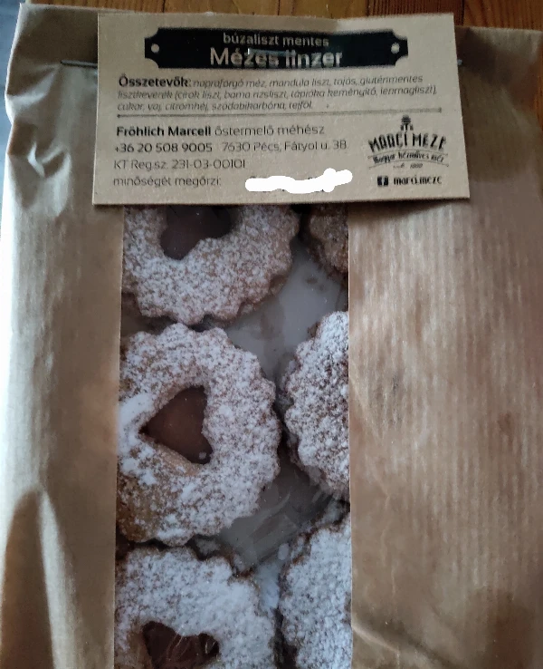 Búzalisztmentes mézes linzer friss ribizli lekvárral