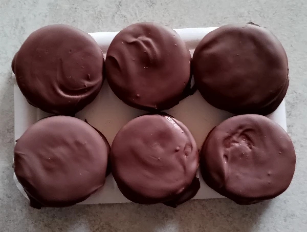 Mini isler eper lekvárral - étcsokis (6 darabos)