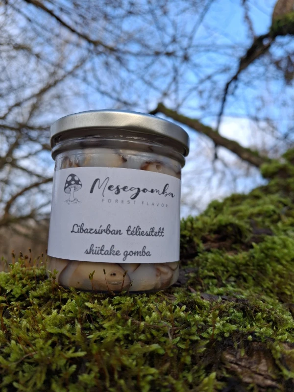 Libazsírban téliesített shiitake gomba