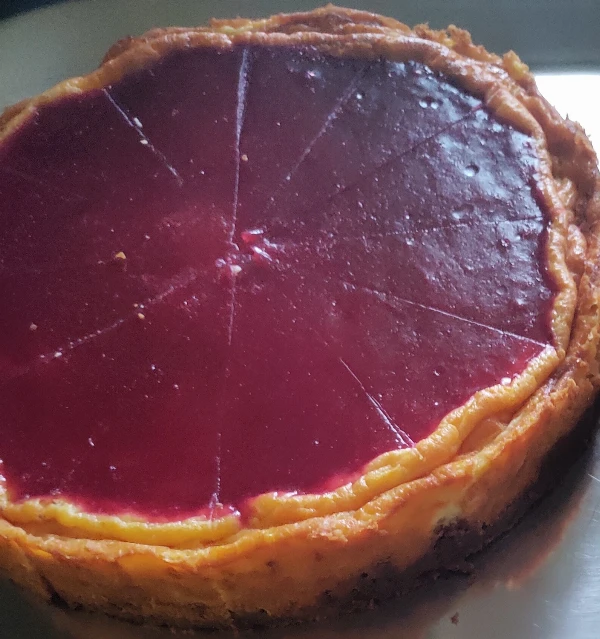 Málnás sajttorta (2 szelet)