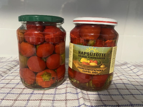 Cseresznyepaprika savanyúság (csípős)