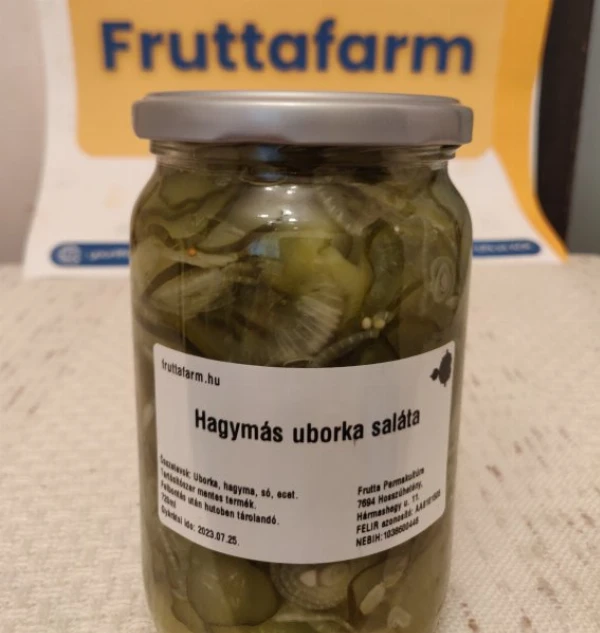 Hagymás uborka saláta 