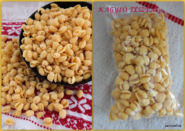 Kagyló tészta
