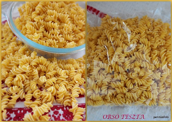 Orsó tészta